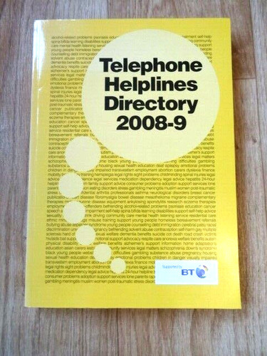 Telephone helplines directory - telephone,