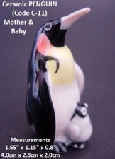 Ceramic Animal Beautiful Ceramic KING PENGUIN Decorative Pattern Design Gift