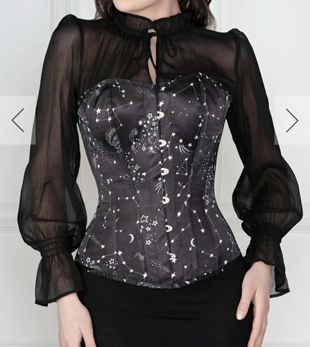 Corset story astronomy black - corset,