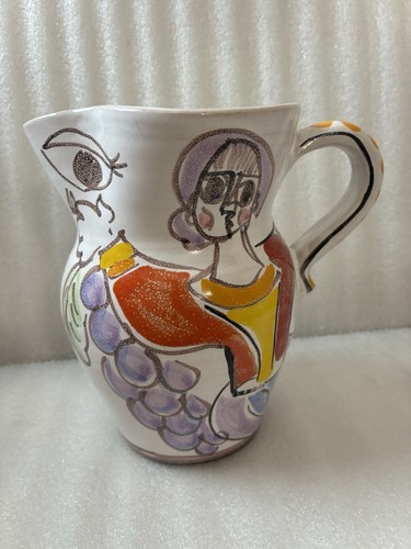 Vintage desimone pottery jug - vintage,