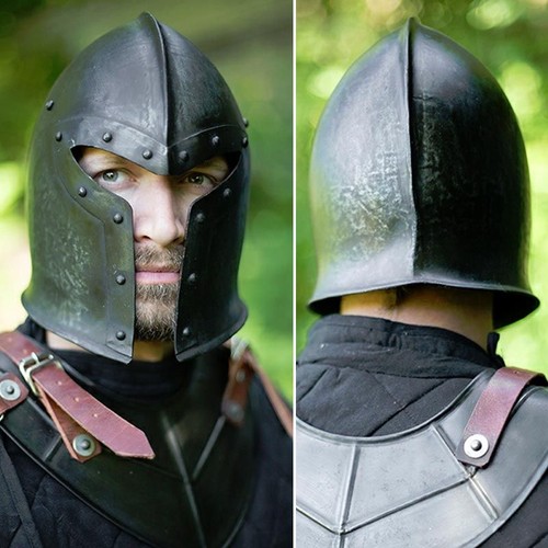 Medieval dark barbuta - medieval,