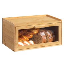 HollyHOME Bamboo Bread Bin
