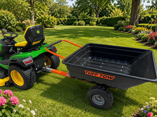 Tipping dump cart trailer - tipping,