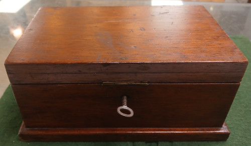 Antique mahogany trinket - antique, box