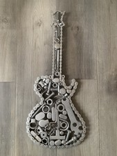 Large Scrap Metal Art Sculpture Guitar