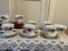 Vintage Duchess English Garden 20 Piece Tea Set Bone China