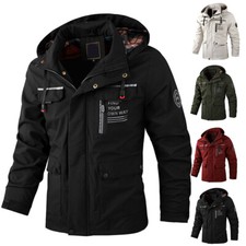 Combat Outdoor Autumn Waterproof Jacket Mens Tactical Hooded Coats Warm Military