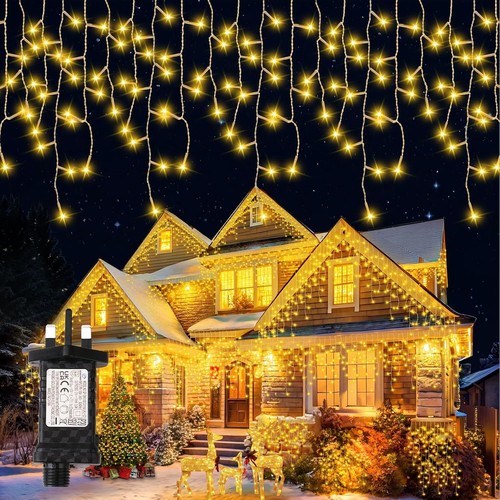 400 led icicle - lights, 17m