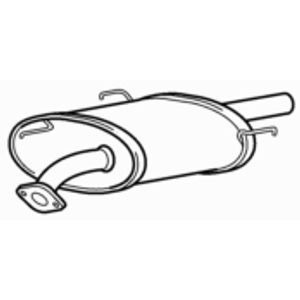 Quality rear exhaust silencer - quality,