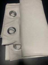 Pair of Lined Eyelet Curtains