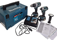 MAKITA DLX2176TJ Cordless Hammer Drill DHP481 Impact Driver DTD154 + Battery Kit