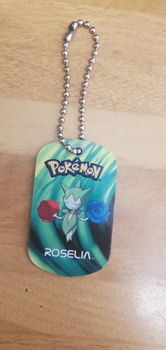 Pokemon metal tags roselia - pokemon,