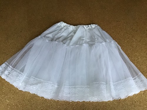 Child vtg white petticoat - vtg,