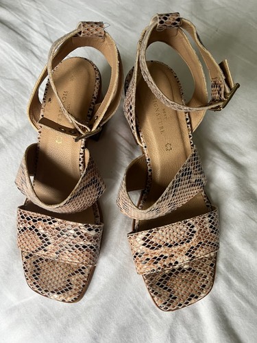 Next snakeprint leather ankle