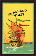 804 Vintage Art Deco Sailing Galleon Single El Dorado Whist Score Card unused