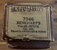 Duo-Art Aeolian Pianola Roll-Benkhart's Valse Petite-Hand-played by G.Pitot