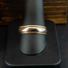 (WI1) 18ct Yellow & White Gold Spinning Band Ring Size U 7.3g