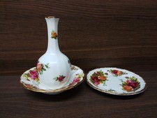 Royal Albert Pin Dish, Small Bowl And Bud Vase 