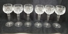 Crystal wine glasses - x6,