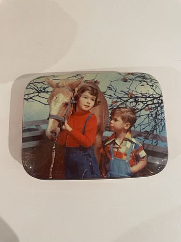 Vintage riley toffee tin - vintage,