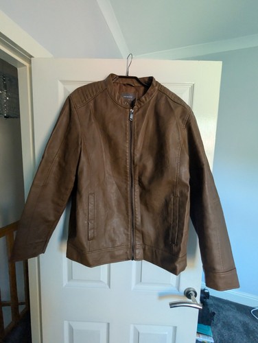 Primark brown leather jacket - primark,