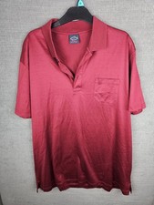 Paul & Shark Yachting Red Short Sleeve Polo Shirt Size XL 100% Cotton 