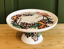 Emma Bridgewater Oranges Holly Wreath Small Cake Stand *RARE* Christmas