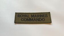 Royal Marines Commando Olive Green Shoulder Badge Military Jumper Combats Patch