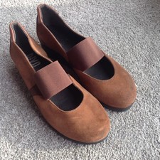 Riva Brown Leather Wedge Heel