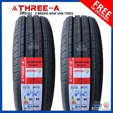 2X New 195 65 16C 195/65R16c VAN TYRES 104/102R THREE-A EFFITRAC *C/C RATED*