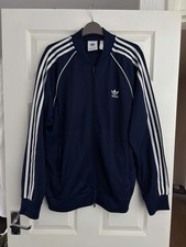 Adidas Originals Navy Blue Firebird Track Top Tracksuit Jacket Large L Trefoil