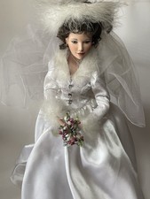 WINTER ROMANCE BNIB Porcelain Bride Doll-Sandra Bilotto ASHTON DRAKE GALLERIES