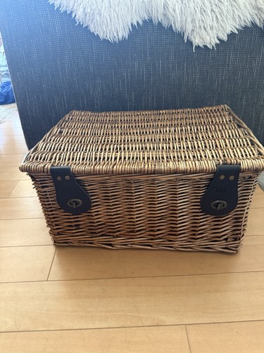 Wicker storage basket - wicker,