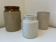 Vintage Utilitarium Pots x 3