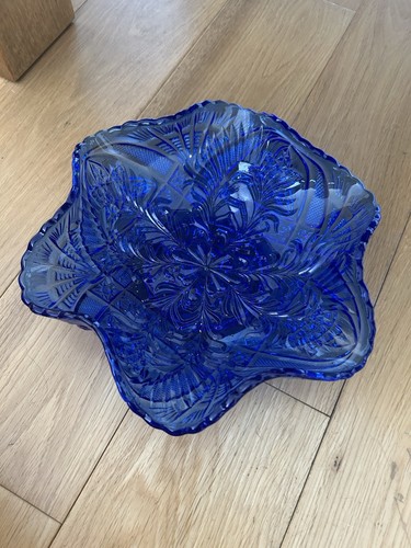 Vintage cobalt blue pressed - vintage,