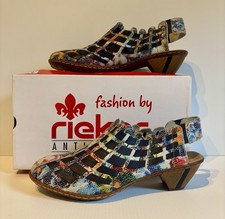 Rieker Woven Pattern Leather