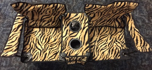 Portable leopard print folding - portable,