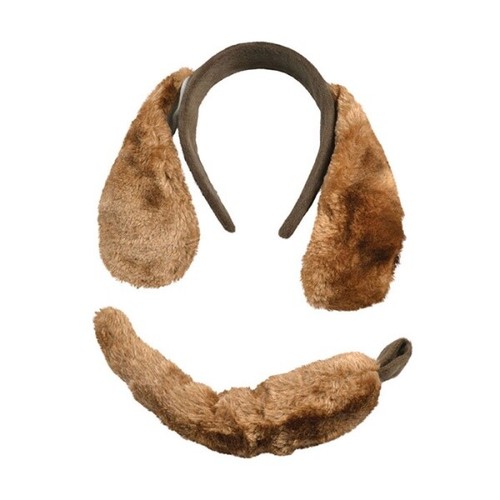 Brown dog set - dog, tail)