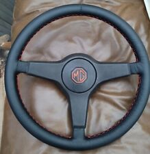 MG METRO TURBO BLACK LEATHER STEERING WHEEL LEYLAND NAM2716 RETRIMMED RESTORED