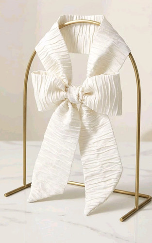Cream crinkle satin - cream,