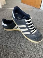 Vintage ADIDAS “GAZELLE” Blue Suede Trainers Size 5