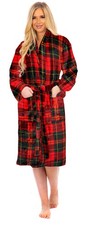 Ladies Flannel Fleece Bathrobe