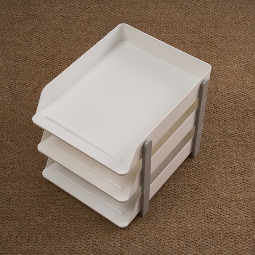 Stackable letter trays - stackable,
