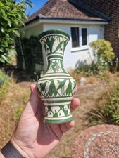 Antique / Vintage 6.5" Moroccan Safi Green Vase AF 