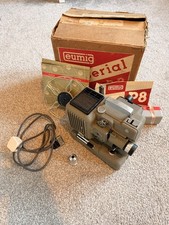 Vintage Eumig Imperial P8 Automatic 8mm Film Projector + Wire Reel - Untested