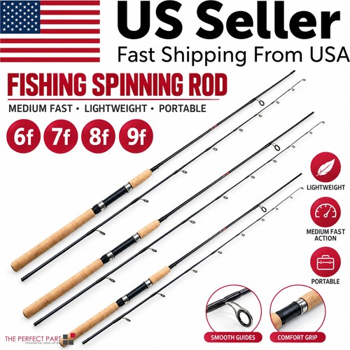 Fishing spinning rod hardened - fishing,