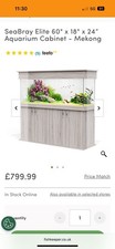 SeaBray Elite 60" x 18" x 24" Aquarium Cabinet - Mekong, Fluval FX4 Pump, Heater