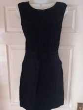 New Ladies Linen Mix Pocket Dress By Next Size 10 BNWOT