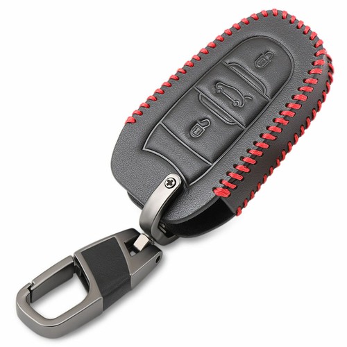 Leather car key cover for - leather,