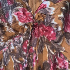 KEW X Jigsaw 100% Silk Midi Length Tunic Dress Size 14 (12) Rose Print